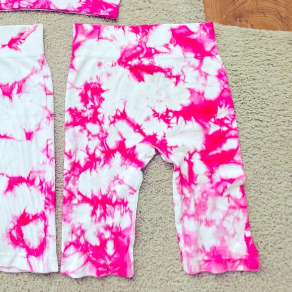 Charlotte Russe Matching Tie Dye Biker 